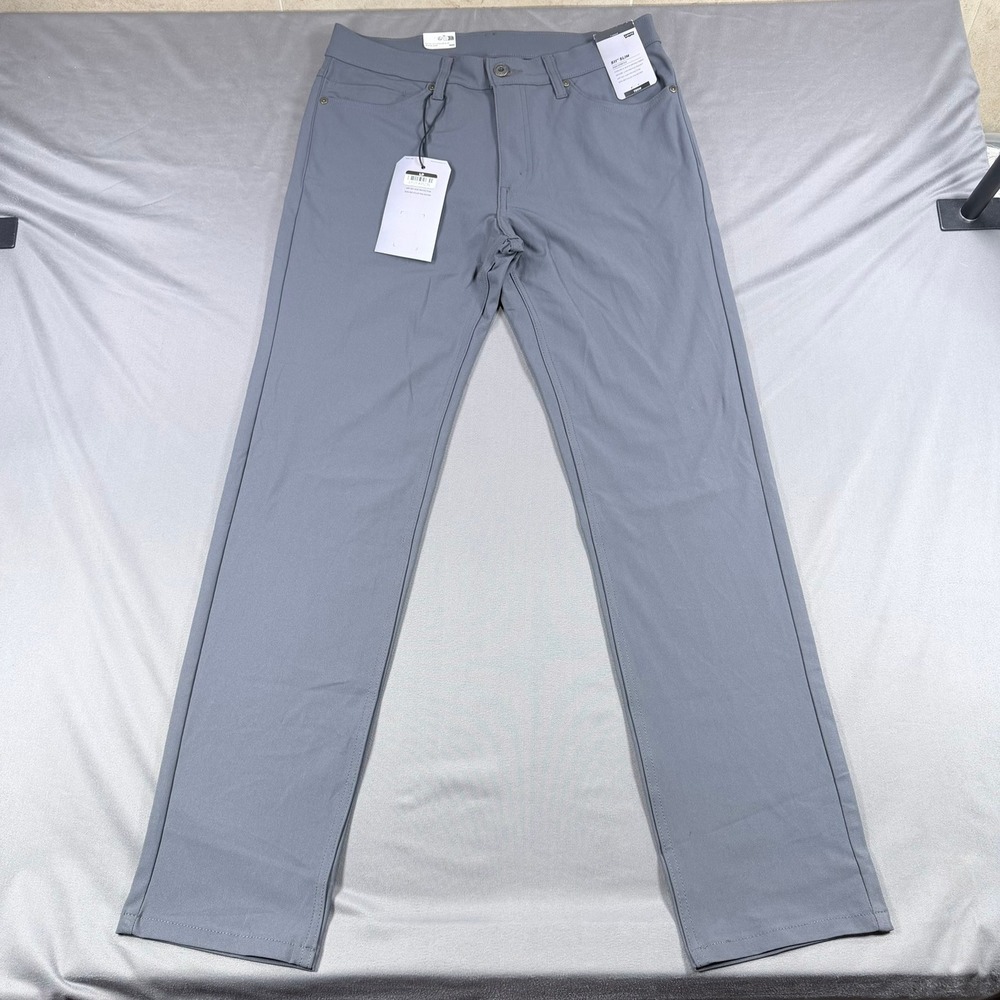 Levi's Mens 32x32 Grey Polyester Blend 511 Slim Tech Stretch Cooling Pants New